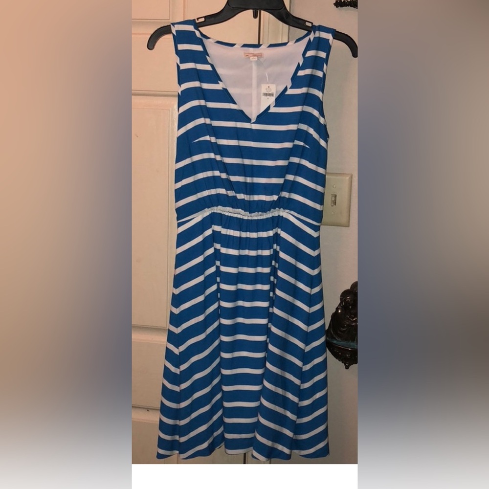 ‼️FINAL SALE‼️ GAP dress blue & white striped dress‼️